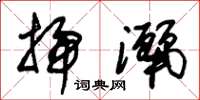 朱锡荣扫洒草书怎么写