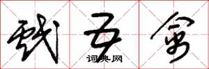 朱锡荣戏五禽草书怎么写