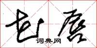 朱锡荣花唇草书怎么写