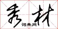朱锡荣秀材草书怎么写