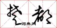 朱锡荣楚都草书怎么写