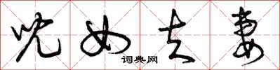 曾庆福儿女夫妻草书怎么写