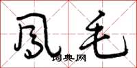 曾庆福凤毛草书怎么写