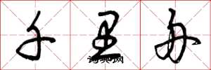 曾庆福千里舟草书怎么写