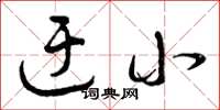 曾庆福迂小草书怎么写