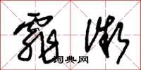 朱锡荣霏微草书怎么写