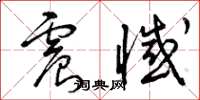 曾庆福震憾草书怎么写