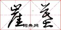 曾庆福崖墓草书怎么写
