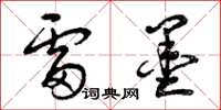 曾庆福雷墨草书怎么写