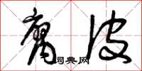 曾庆福腐皮草书怎么写