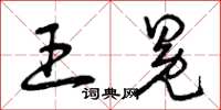 曾庆福王冕草书怎么写