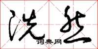 曾庆福洗然草书怎么写