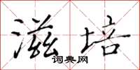 黄华生滋培楷书怎么写