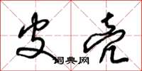 梁锦英皮壳草书怎么写