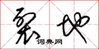 梁锦英裂地草书怎么写