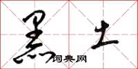 梁锦英黑土草书怎么写