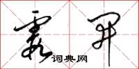 梁锦英霞开草书怎么写