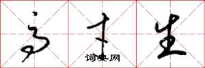 梁锦英高才生草书怎么写