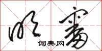 骆恒光明审草书怎么写