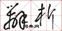 骆恒光辨析草书怎么写