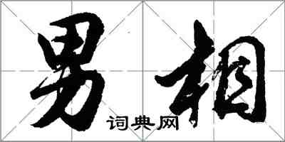 胡问遂男相行书怎么写