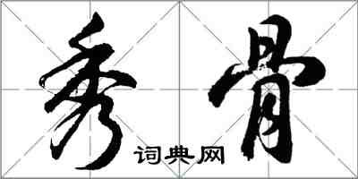 胡问遂秀骨行书怎么写