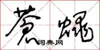 王冬龄苍蝇草书怎么写