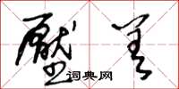 王冬龄压差草书怎么写
