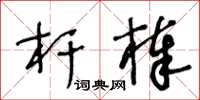 王冬龄杆棒草书怎么写