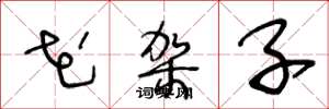 王冬龄花架子草书怎么写