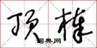 王冬龄顶棒草书怎么写