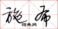 王冬龄施布草书怎么写
