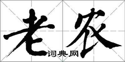 翁闿运老农楷书怎么写