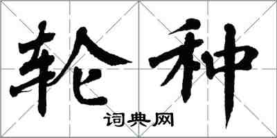 翁闿运轮种楷书怎么写
