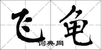 翁闿运飞龟楷书怎么写