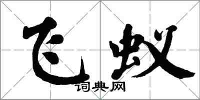 翁闿运飞蚁楷书怎么写