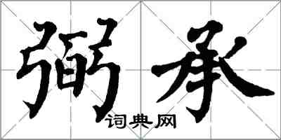 翁闿运弼承楷书怎么写