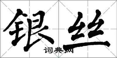 翁闿运银丝楷书怎么写