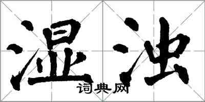 翁闿运湿浊楷书怎么写