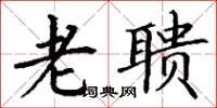丁谦老聩楷书怎么写