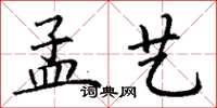 丁谦孟艺楷书怎么写