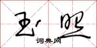 王冬龄玉照草书怎么写