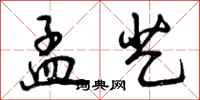 曾庆福孟艺行书怎么写