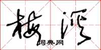 王冬龄梅溪草书怎么写