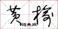王冬龄黄榆草书怎么写