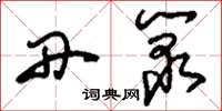 刘少英丹箓草书怎么写