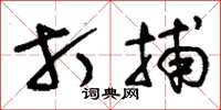 刘少英打捕草书怎么写