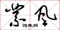 刘少英业风草书怎么写