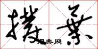 刘少英拨弃草书怎么写