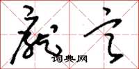 刘少英庞言草书怎么写